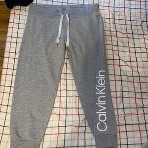 Gray Calvin Klein joggers